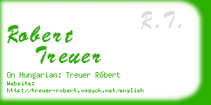 robert treuer business card